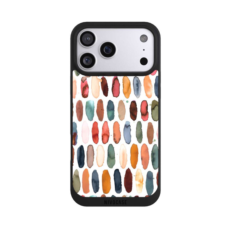 iPhone 17 Pro Max NIVOpure Aquarellstriche aus mineralischem Terrakotta