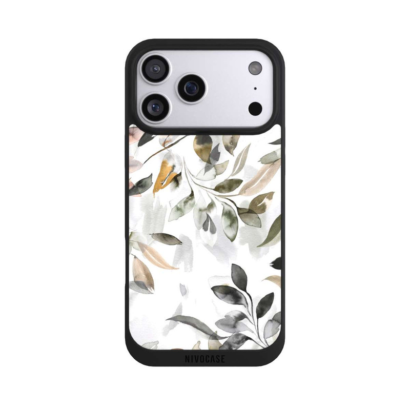iPhone 17 Pro Max NIVOpure Aquarellblätter neutral