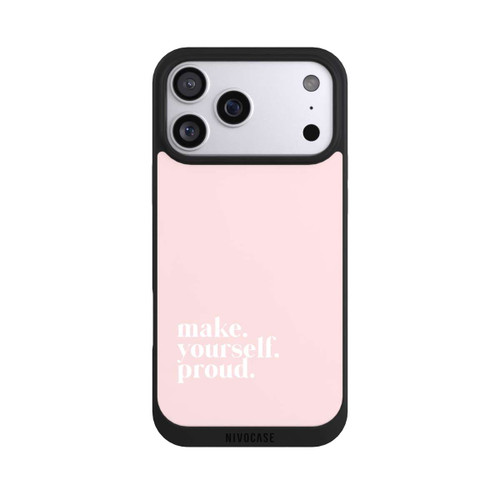 Apple iPhone 17 Pro Max NIVOpure Make Yourself Proud Quote - Old Pink