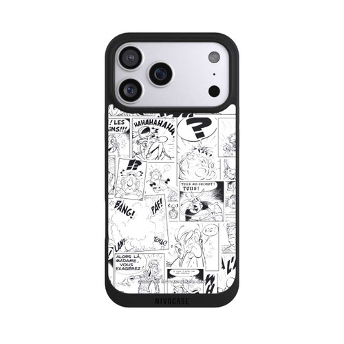 Apple iPhone 17 Pro Max NIVOpure Asterix Comic Black and White
