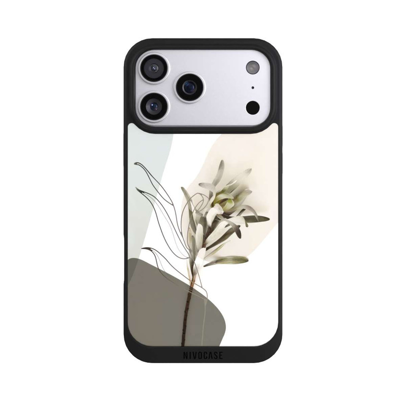 iPhone 17 Pro Max NIVOpure Boho Line Art Olivgrün