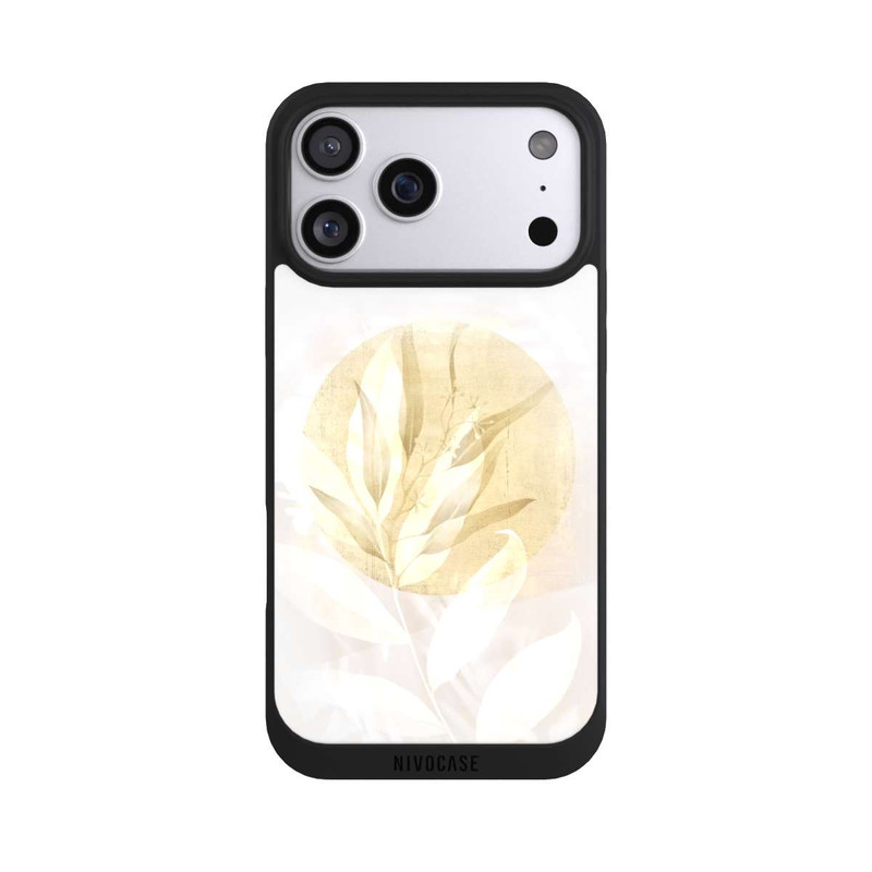 iPhone 17 Pro Max NIVOpure Boho Gold Blumen Kunst