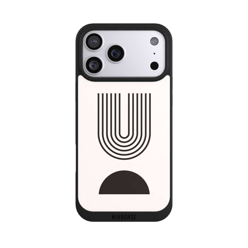 iPhone 17 Pro Max NIVOpure Moderne Kunst Schwarze Linien