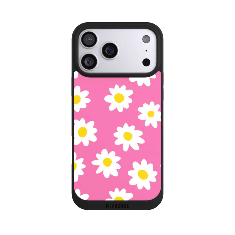 iPhone 17 Pro Max NIVOpure Daisy Pink Pattern