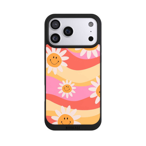 Apple iPhone 17 Pro Max NIVOpure Retro Smiles Orange Colorful