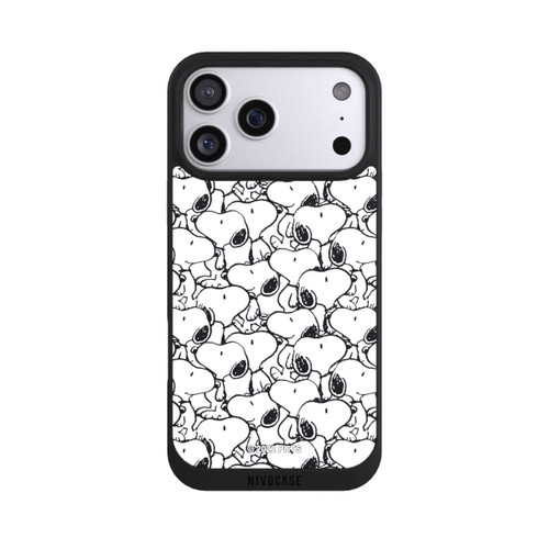 Apple iPhone 17 Pro Max NIVOpure Snoopy Muster Schwarz und Weiß