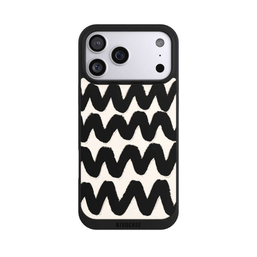 Apple iPhone 17 Pro Max NIVOpure Vagues Noires Pattern
