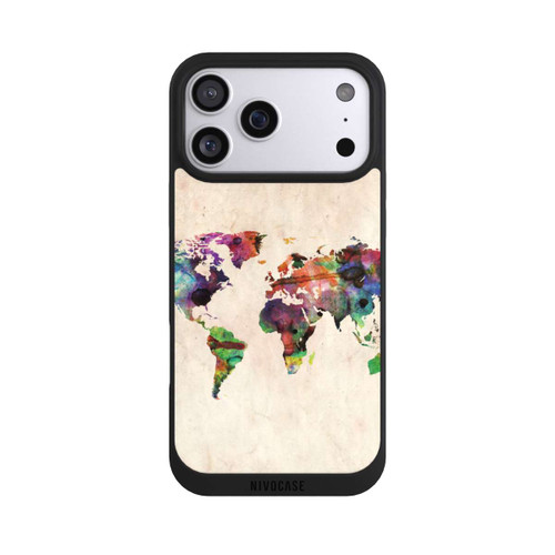 Apple iPhone 17 Pro Max NIVOpure World Map by Michael Tompsett