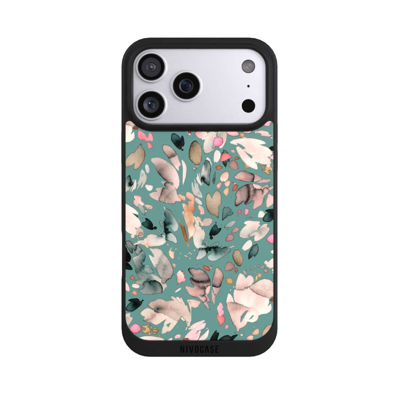 iPhone 17 Pro Max NIVOpure Abstrakte Blumenblätter grün