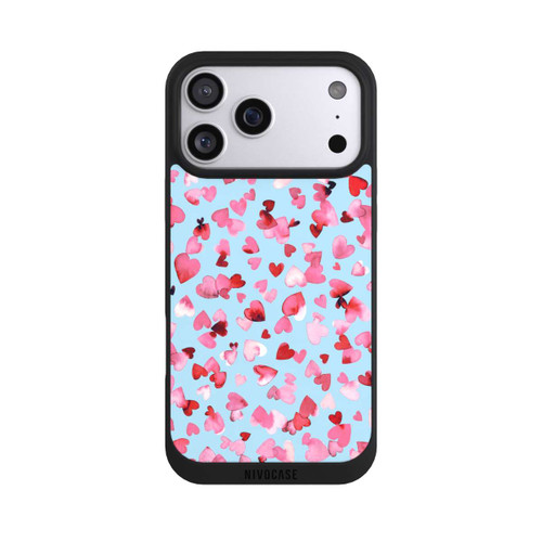 Apple iPhone 17 Pro Max NIVOpure Valentines Love Hearts Pink Blue