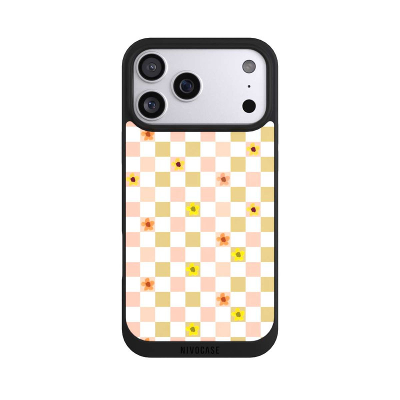 iPhone 17 Pro Max NIVOpure Kariert nostalgische Pastellblumen