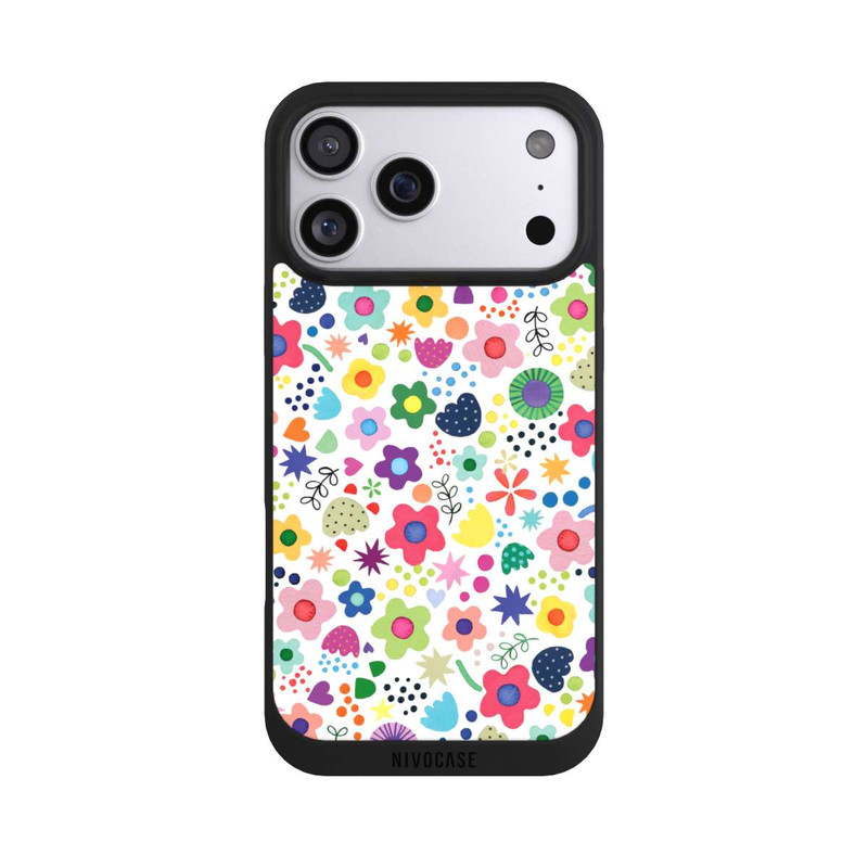 iPhone 17 Pro Max NIVOpure Psychedelische Blumen bunt