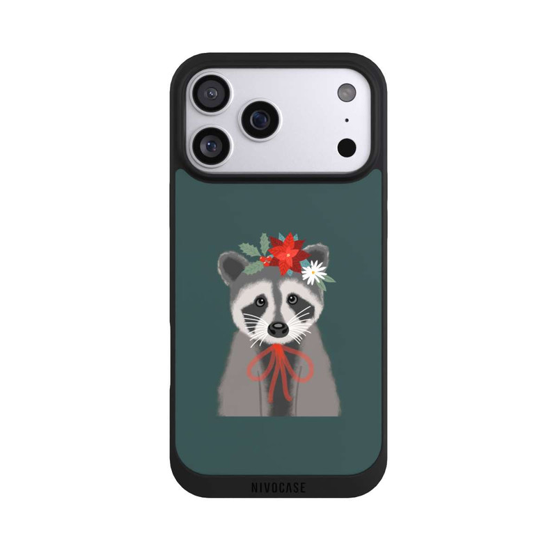 iPhone 17 Pro Max NIVOpure weihnachtlicher Waschbär