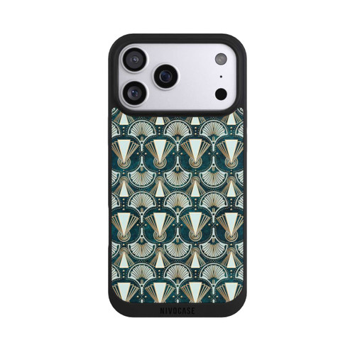 Apple iPhone 17 Pro Max NIVOpure Art Deco Green Pattern