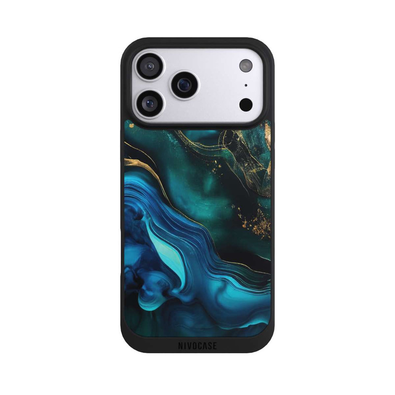 iPhone 17 Pro Max NIVOpure Encre bleue et dorée