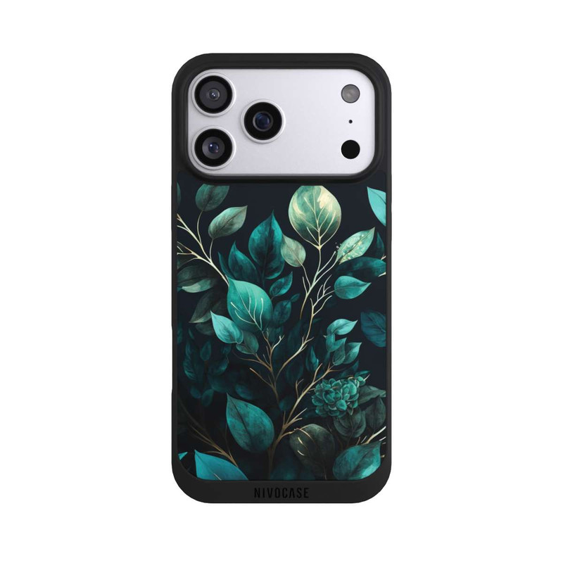 iPhone 17 Pro Max NIVOpure Eucalyptus Dark Background