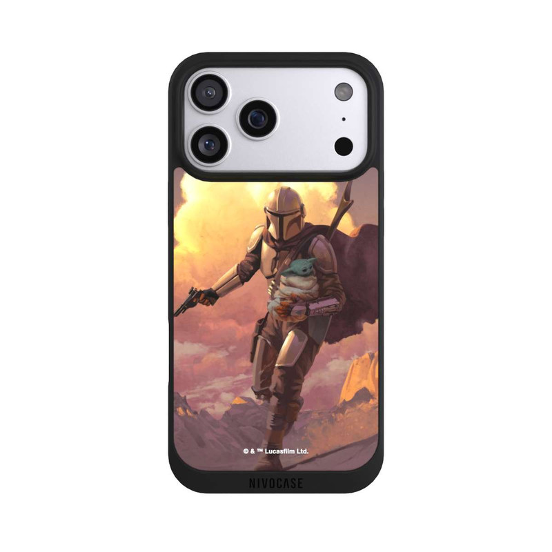 iPhone 17 Pro Max NIVOpure Der Mandalorianer und Grogu Sonnenguntergang Wolken