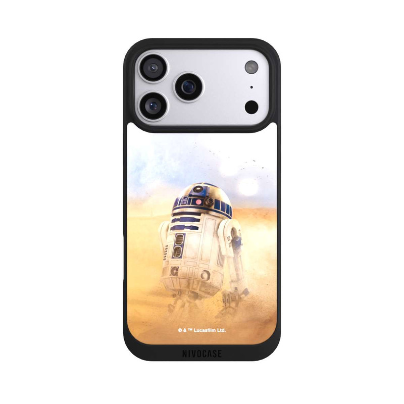 iPhone 17 Pro Max NIVOpure R2D2 dans le désert