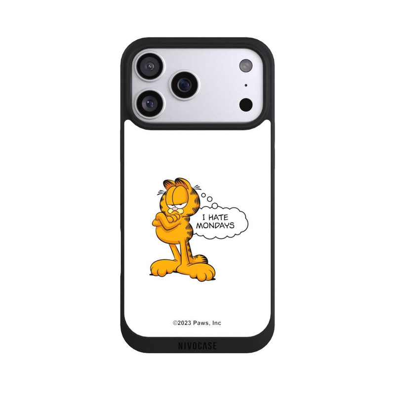 iPhone 17 Pro Max NIVOpure Garfield I Hate Mondays Weiß