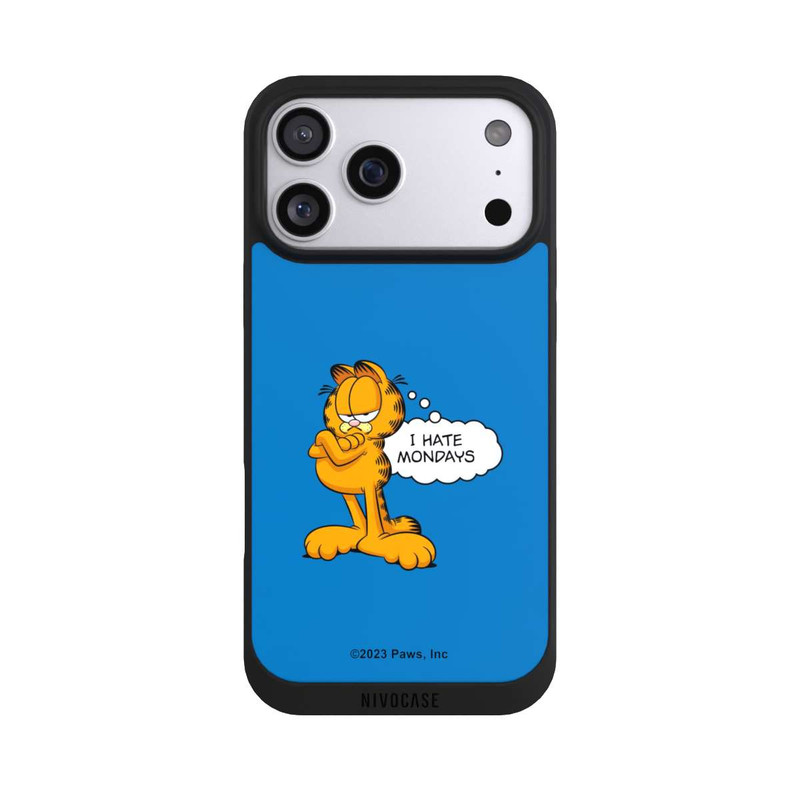 iPhone 17 Pro Max NIVOpure Garfield I Hate Mondays Blau