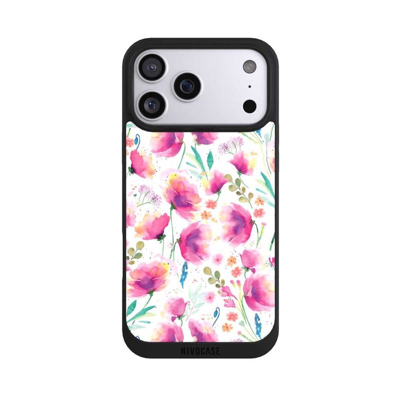 iPhone 17 Pro Max NIVOpure Watercolor Abstract Poppies