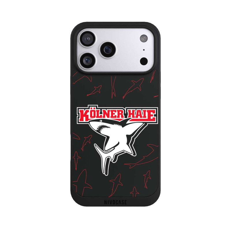 iPhone 17 Pro Max NIVOpure Haie Muster Rot