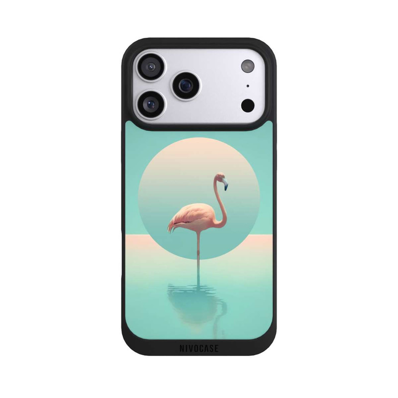 iPhone 17 Pro Max NIVOpure Flamant dans la piscine