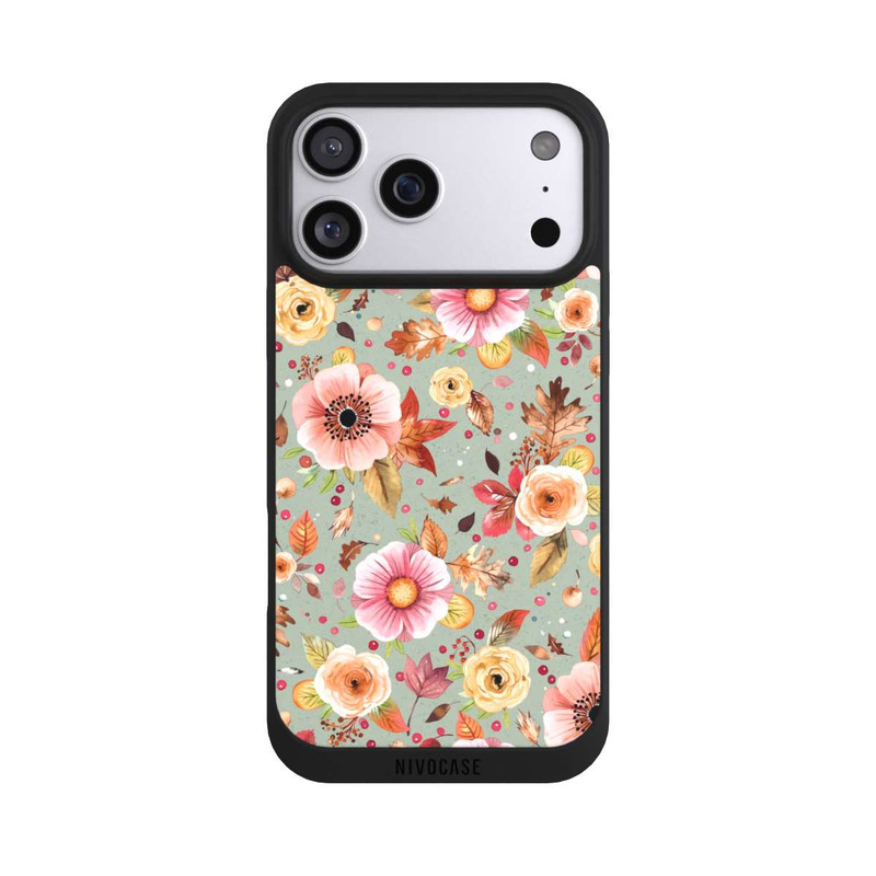 iPhone 17 Pro Max NIVOpure Autumn Flowers Soft Green