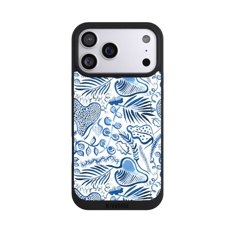 iPhone 17 Pro Max NIVOpure Tropical Forest Leaves Blue