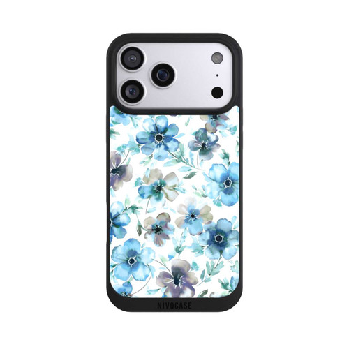 Apple iPhone 17 Pro Max NIVOpure Blaues Blumenmuster Trendy