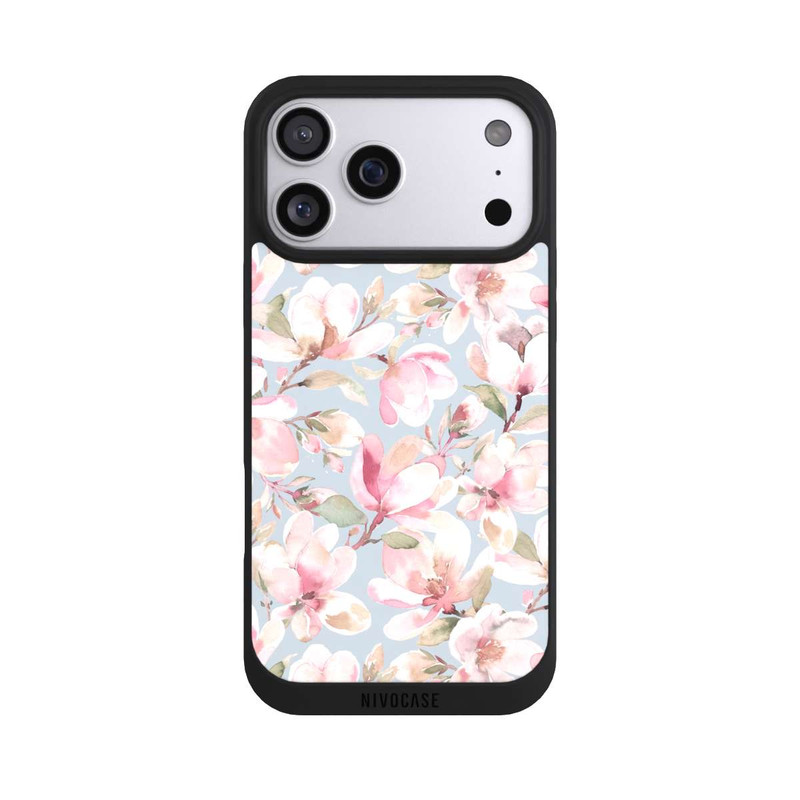 iPhone 17 Pro Max NIVOpure Magnolia flowers pastel pink