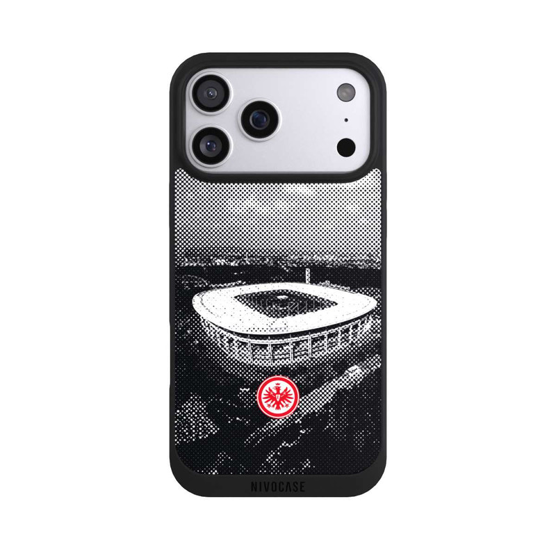iPhone 17 Pro Max NIVOpure SGE Stadion Schwarz Weiß