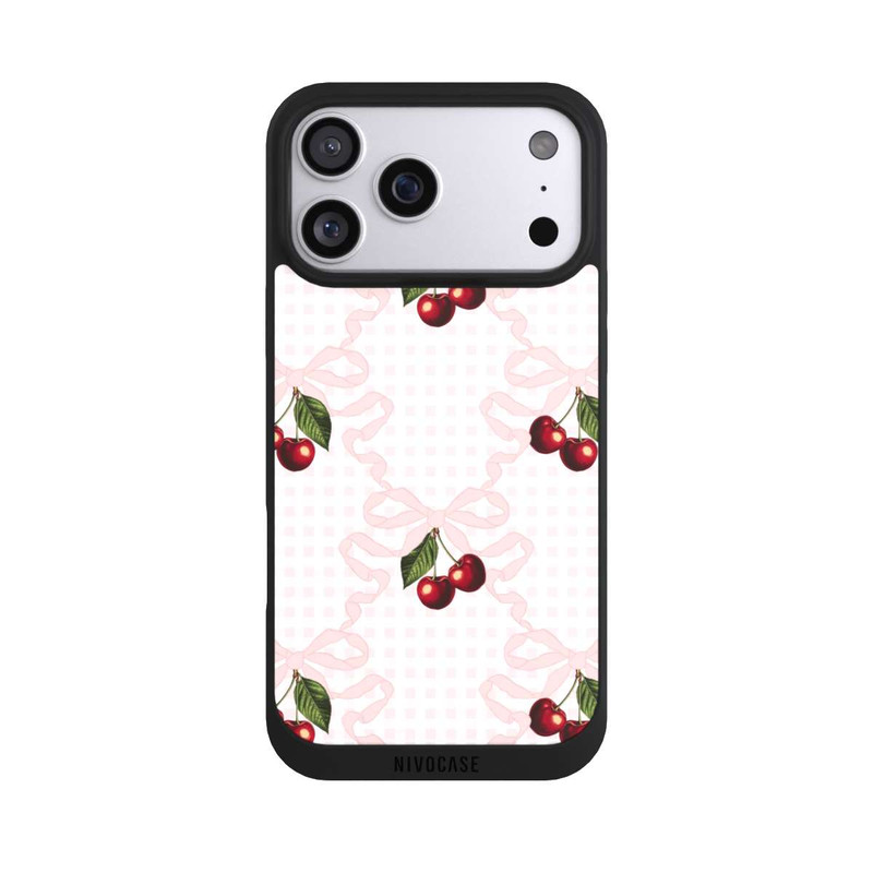 iPhone 17 Pro Max NIVOpure Cherry Pattern Pink