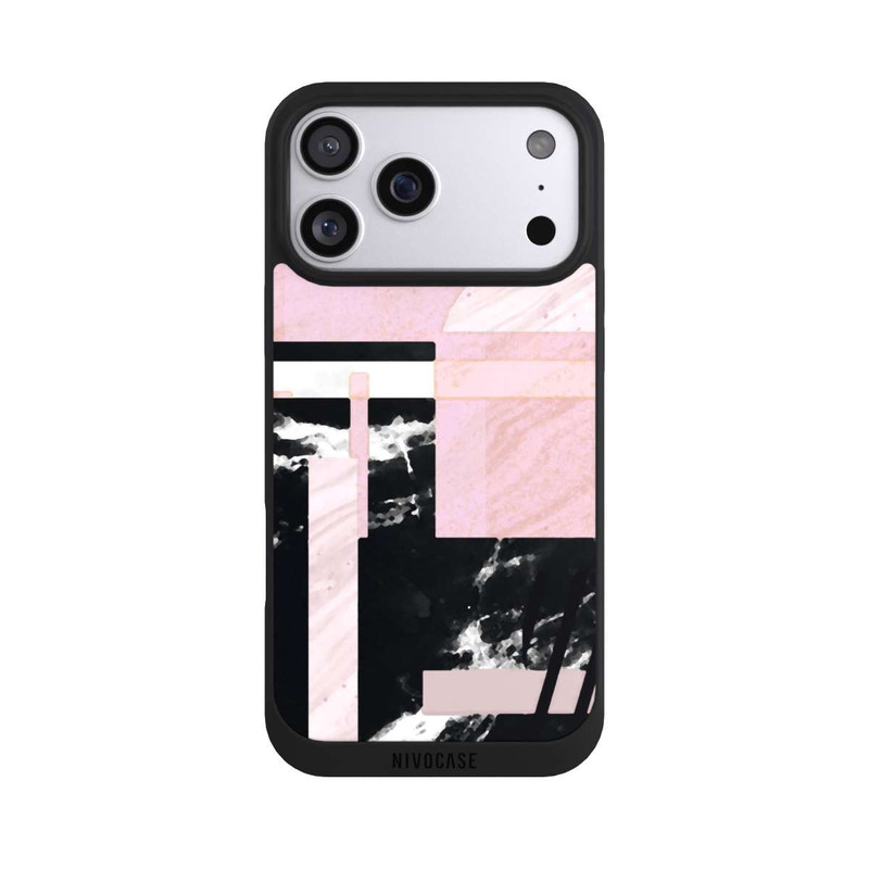 iPhone 17 Pro Max NIVOpure Collage de marbre rose