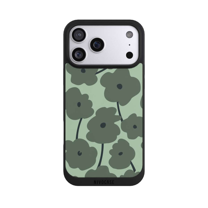 iPhone 17 Pro Max NIVOpure Minimalistische Blumen Grün