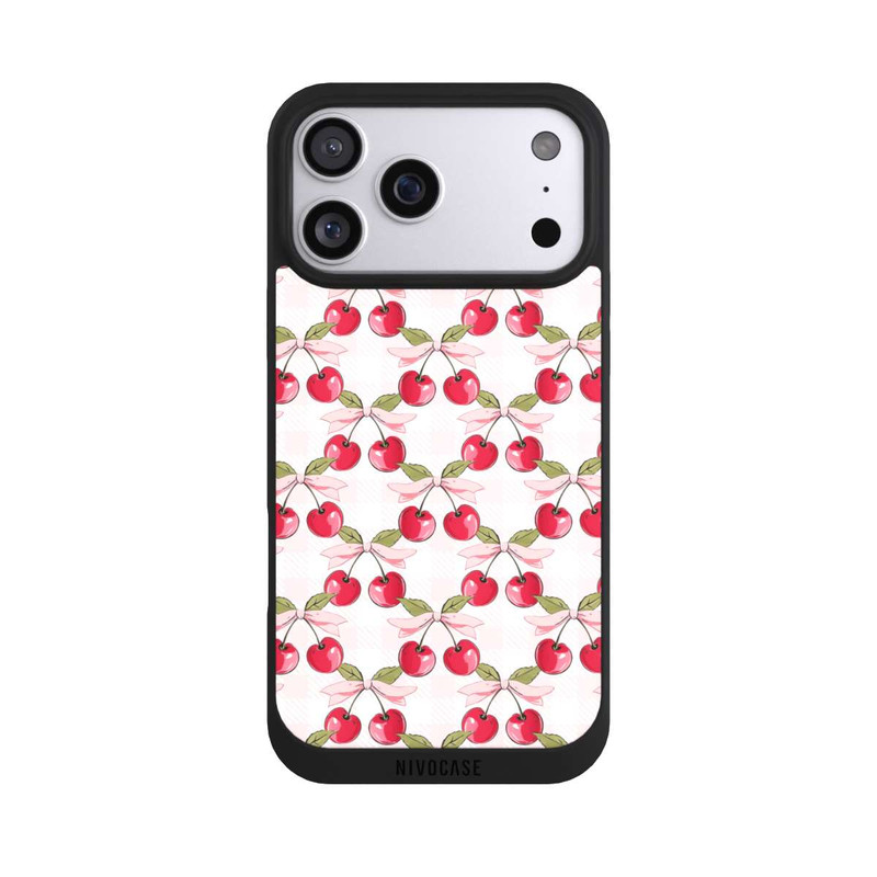 iPhone 17 Pro Max NIVOpure Pink Cherry Pattern with AI