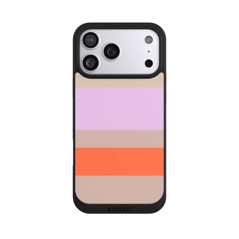 iPhone 17 Pro Max NIVOpure Moca Lila Orange Stripes
