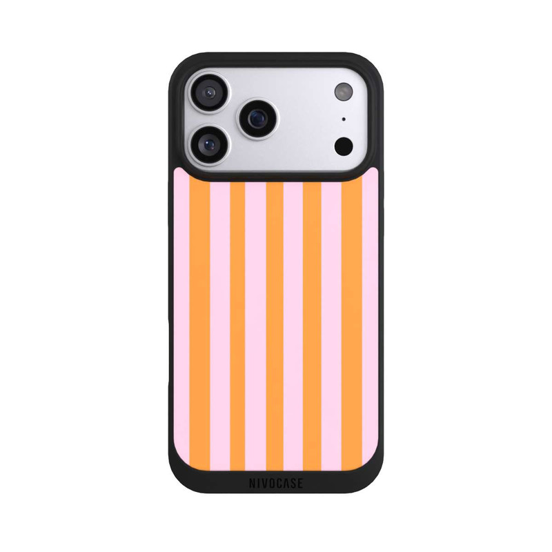 iPhone 17 Pro Max NIVOpure Orange Rosa Streifen