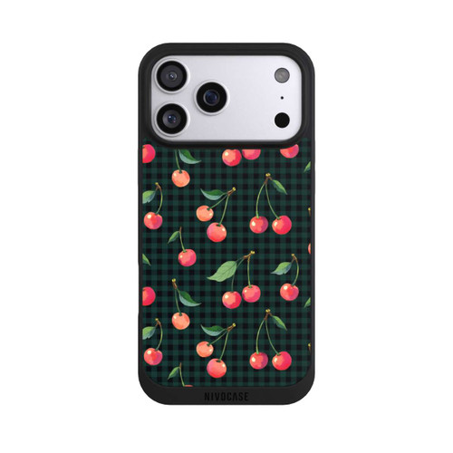 Apple iPhone 17 Pro Max NIVOpure Cherries and Green Gingham