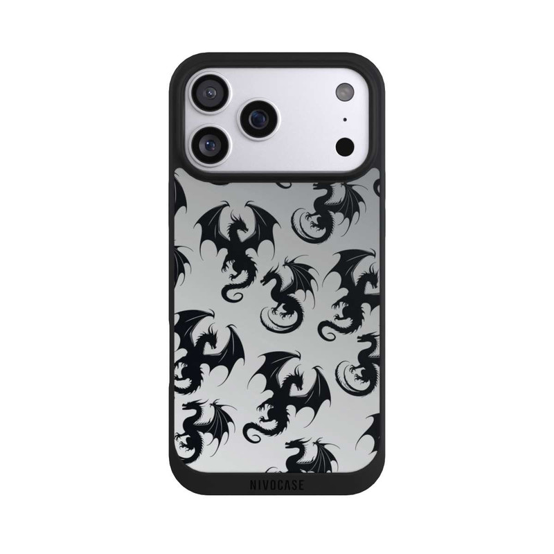 iPhone 17 Pro Max NIVOpure Dragon Pattern Grey