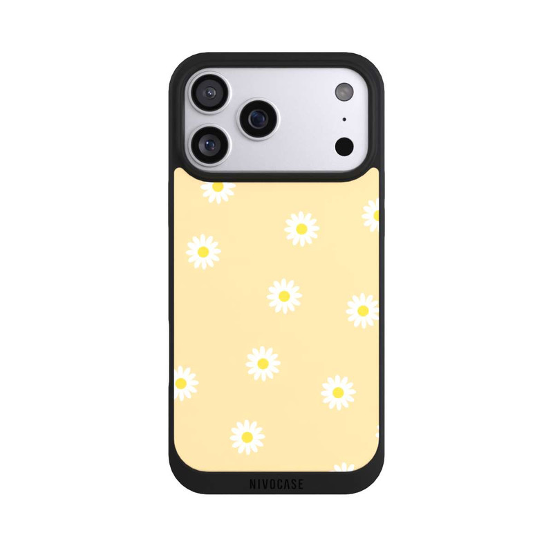 iPhone 17 Pro Max NIVOpure Daisy Pattern on Yellow