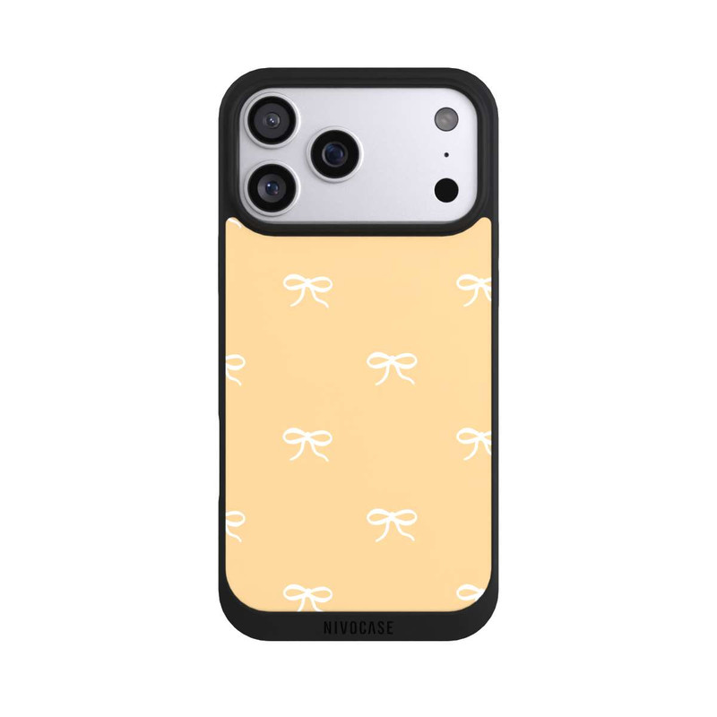 iPhone 17 Pro Max NIVOpure Schleifen Muster Gelb