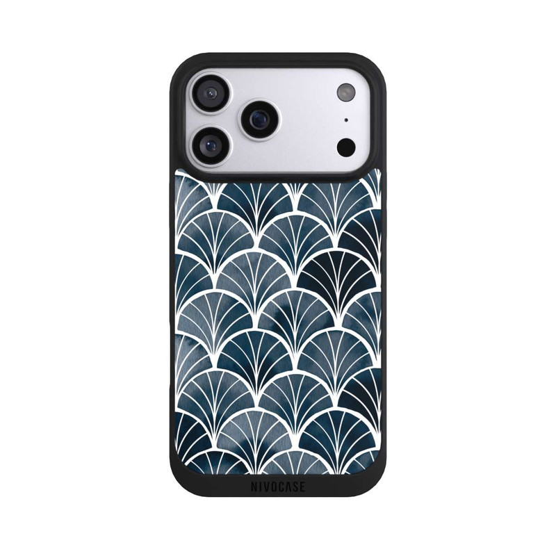 iPhone 17 Pro Max NIVOpure Botanische Brise Art Deco Grau