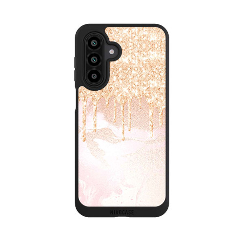 Samsung Galaxy A17 5G NIVOpure Rosegold Glitter Droplet Look