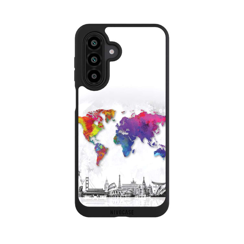 Galaxy A17 5G NIVOpure Carte du monde avec l'horizon