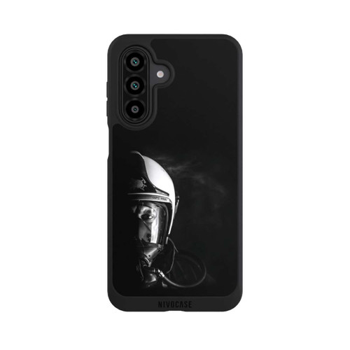 Samsung Galaxy A17 5G NIVOpure Feuerwehrmann Nahaufnahme Schwarz