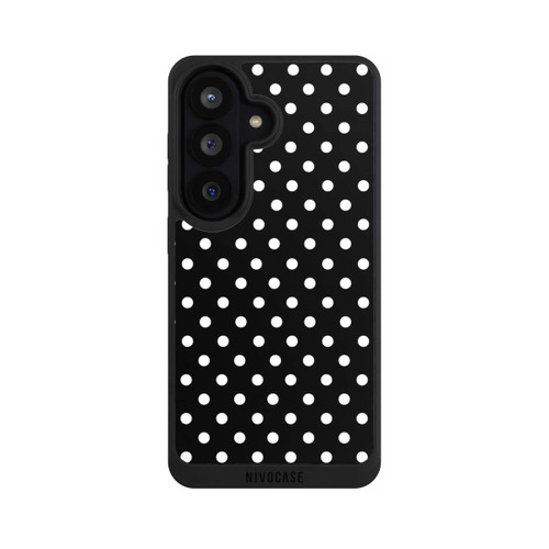 Samsung Galaxy S26 NIVOpure Polka Dots Schwarz und Weiß