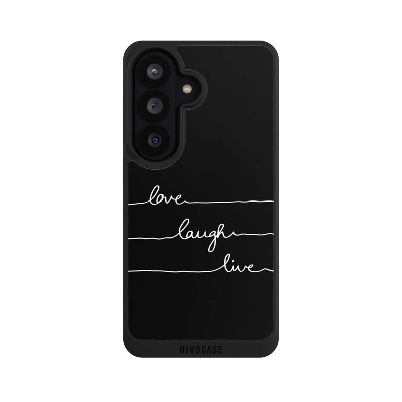 Galaxy S26 NIVOpure Love Laugh Live weiß/schwarz