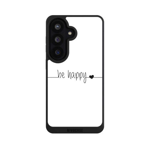 Samsung Galaxy S26 NIVOpure Be Happy Weisser Hintergrund