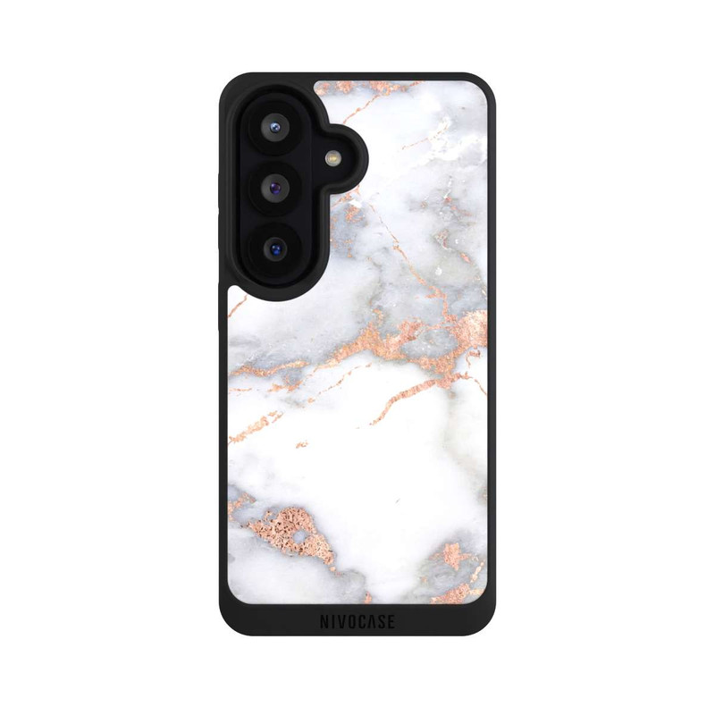 Galaxy S26 NIVOpure Weißer und goldener Marmorlook